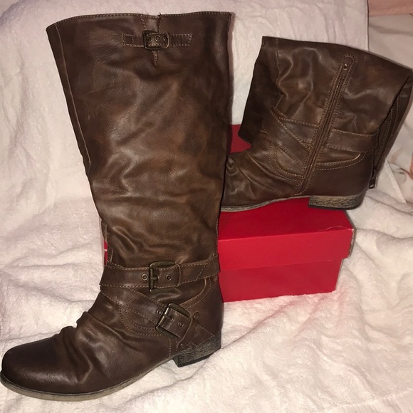 carlos santana wide calf boots